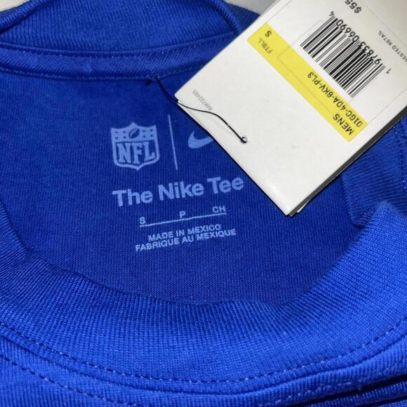 NWT Nike NFL New England Patriots Mens Small Blue Embroidered Nike Pocket Tshirt - Picture 5 of 8